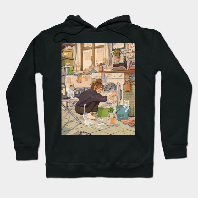 Laundry Room Hoodie by SimzArt